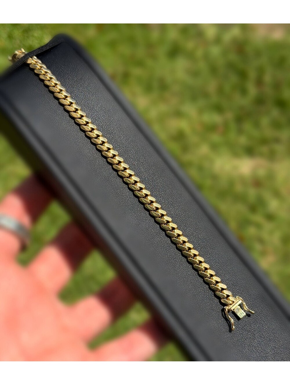 Jewelry 14k solid yellow Gold Miami Cuban bracelet 6.75” 18.9grams 5.90mm